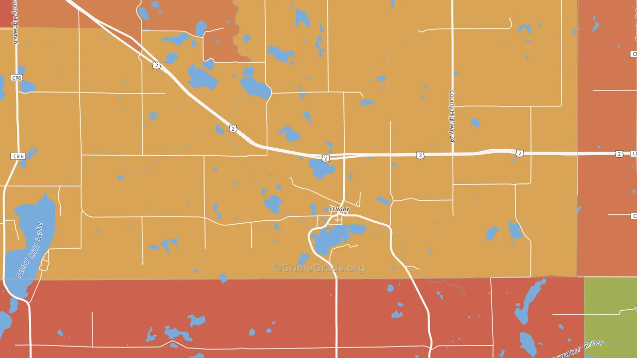Lengby, MN Map of Assault Rates
