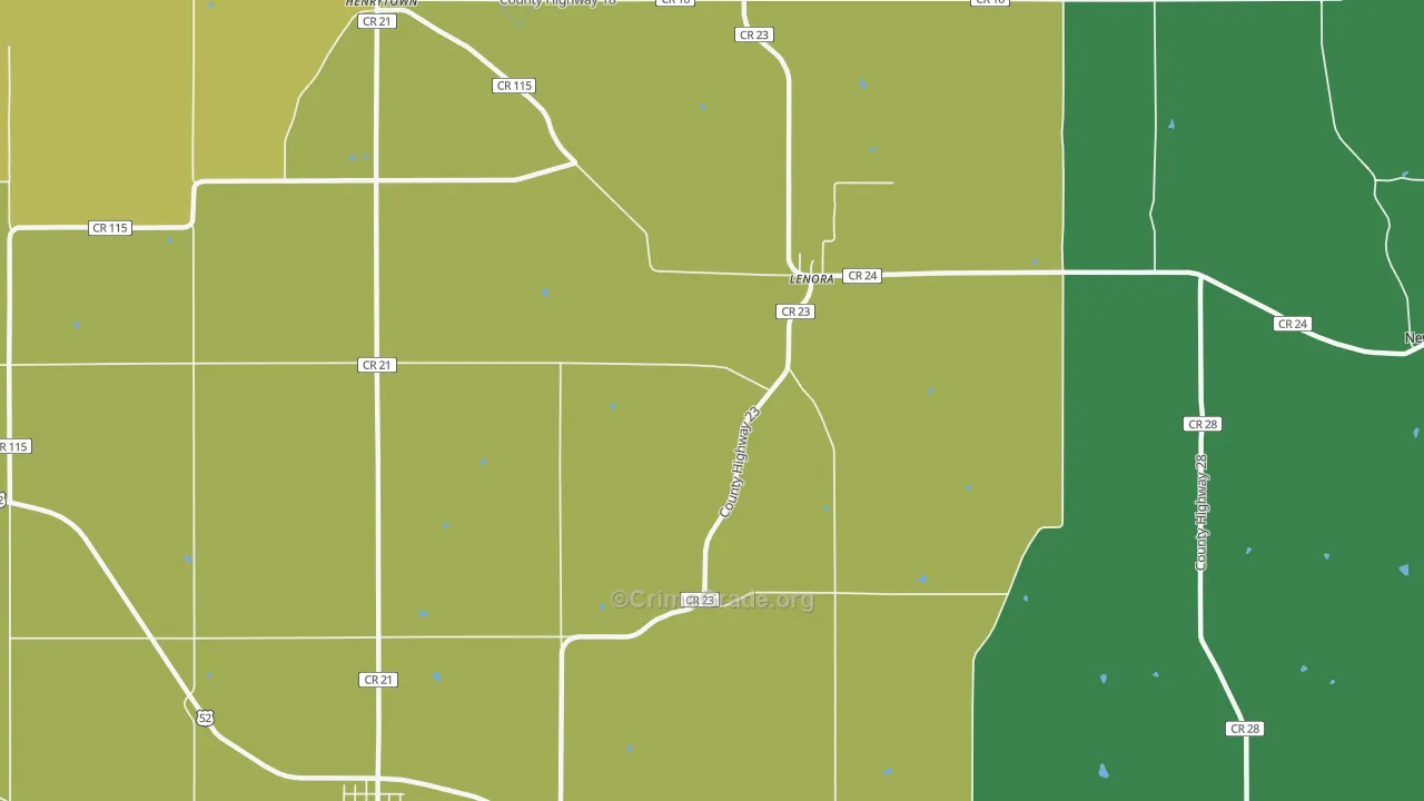 Lenora, MN Map of Assault Rates