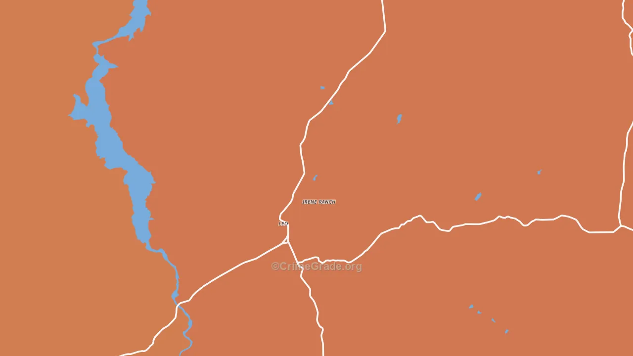 Leo, WY Map of Assault Rates
