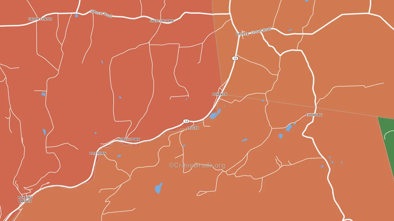 Leolyn, PA Map of Assault Rates
