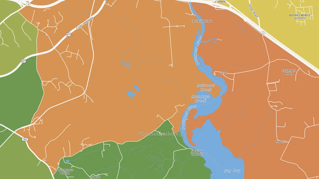 Leon, MD Map of Assault Rates