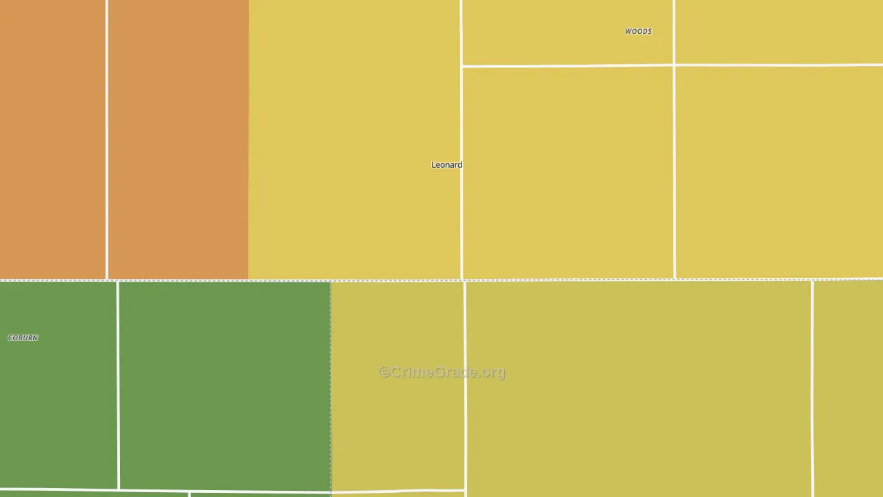 Leonard, ND Map of Assault Rates