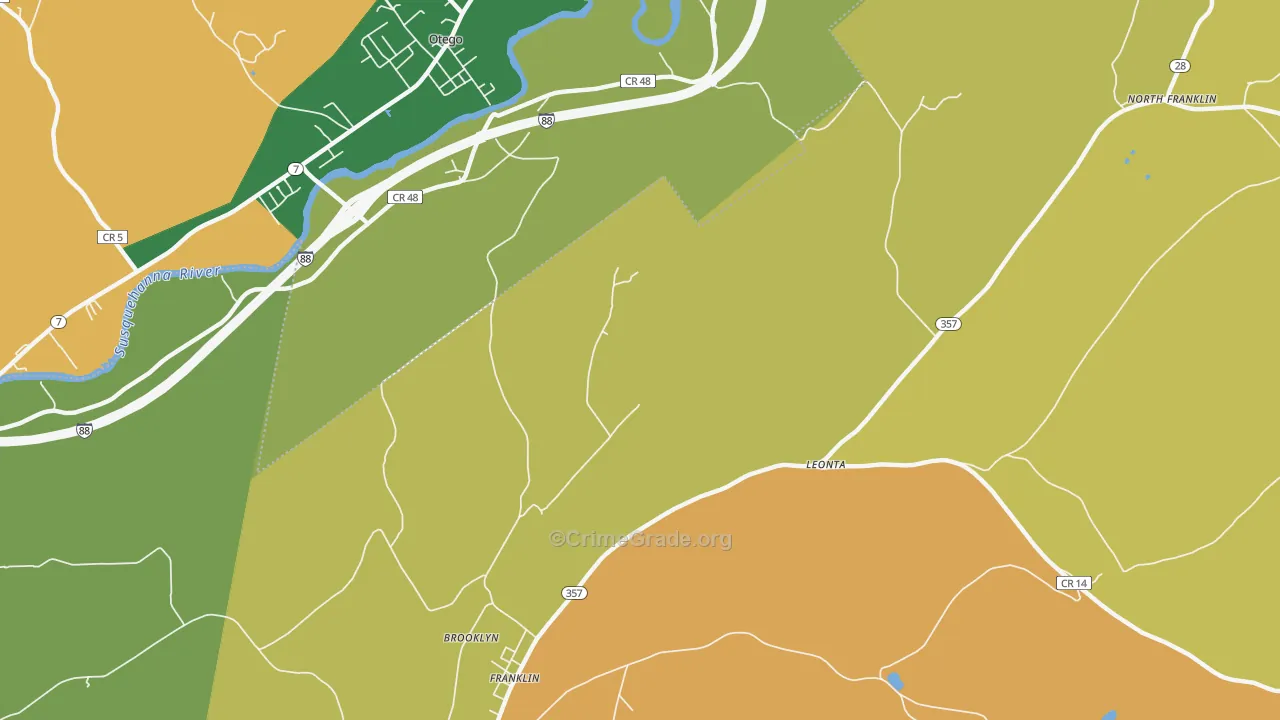 Leonta, NY Map of Assault Rates