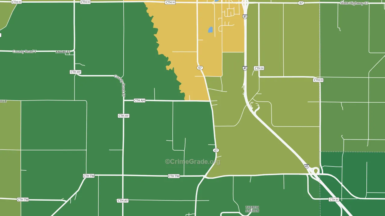 LeRoy, WI Map of Assault Rates