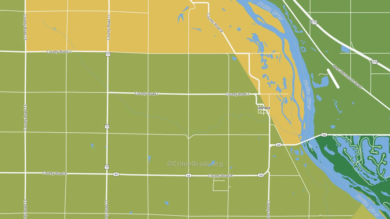 Leshara, NE Map of Assault Rates