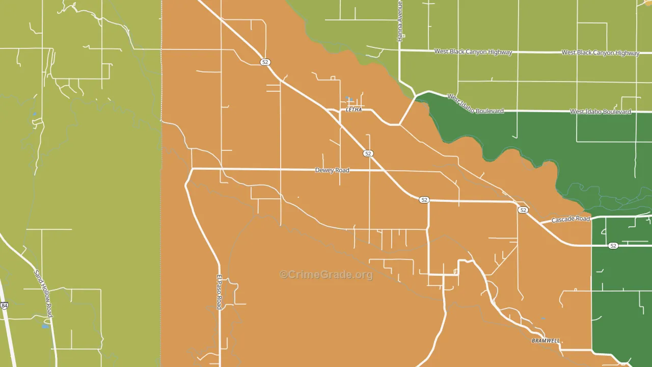 Letha, ID Map of Assault Rates