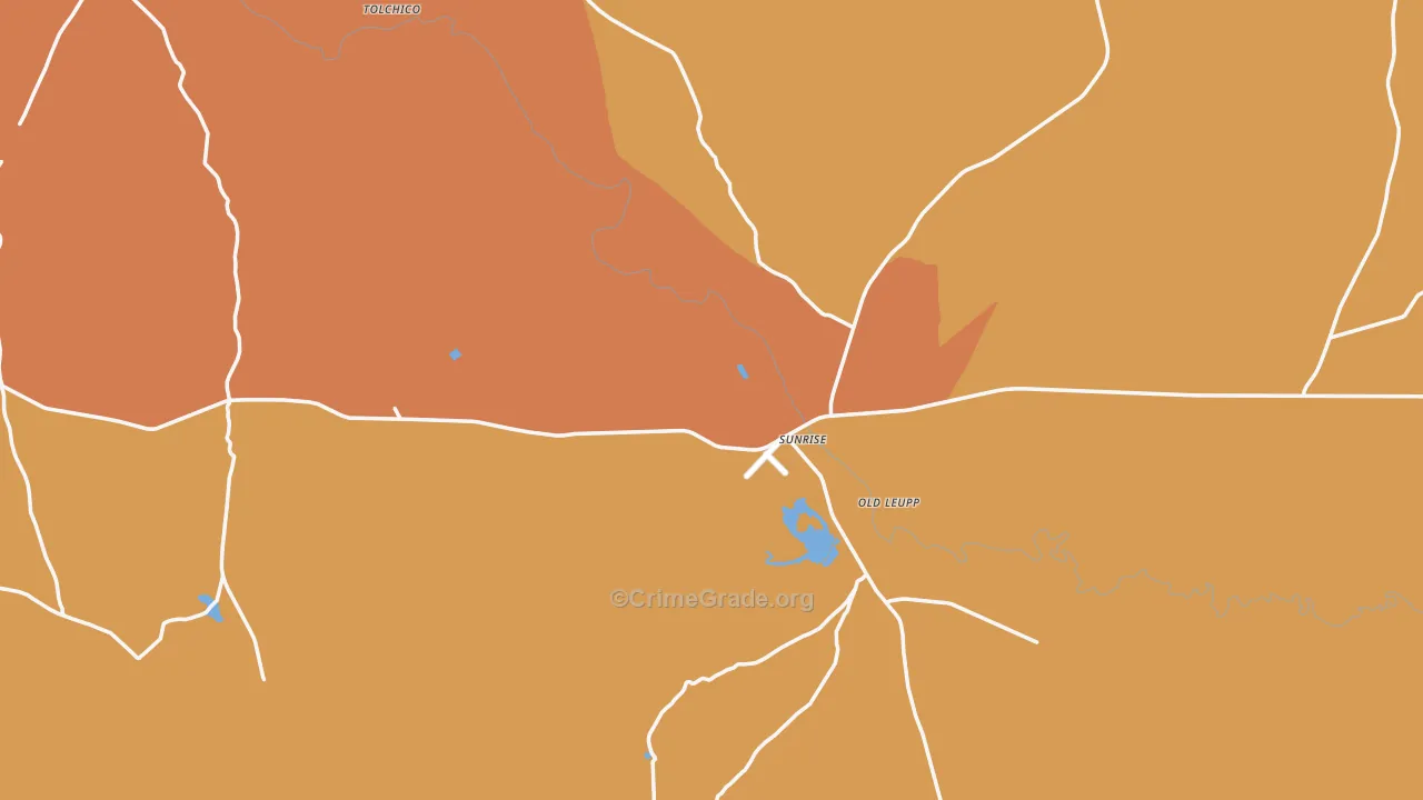 Leupp, AZ Map of Assault Rates
