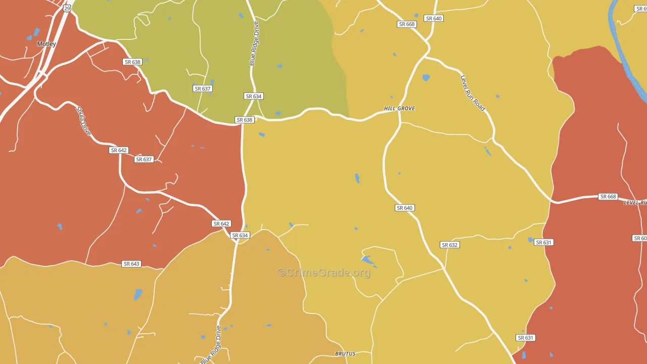 Level Run, VA Map of Assault Rates
