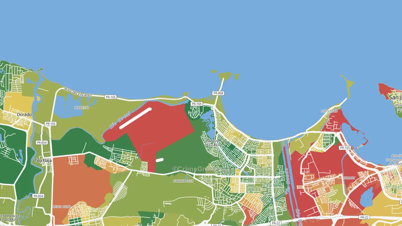 Levittown, PR Map of Assault Rates