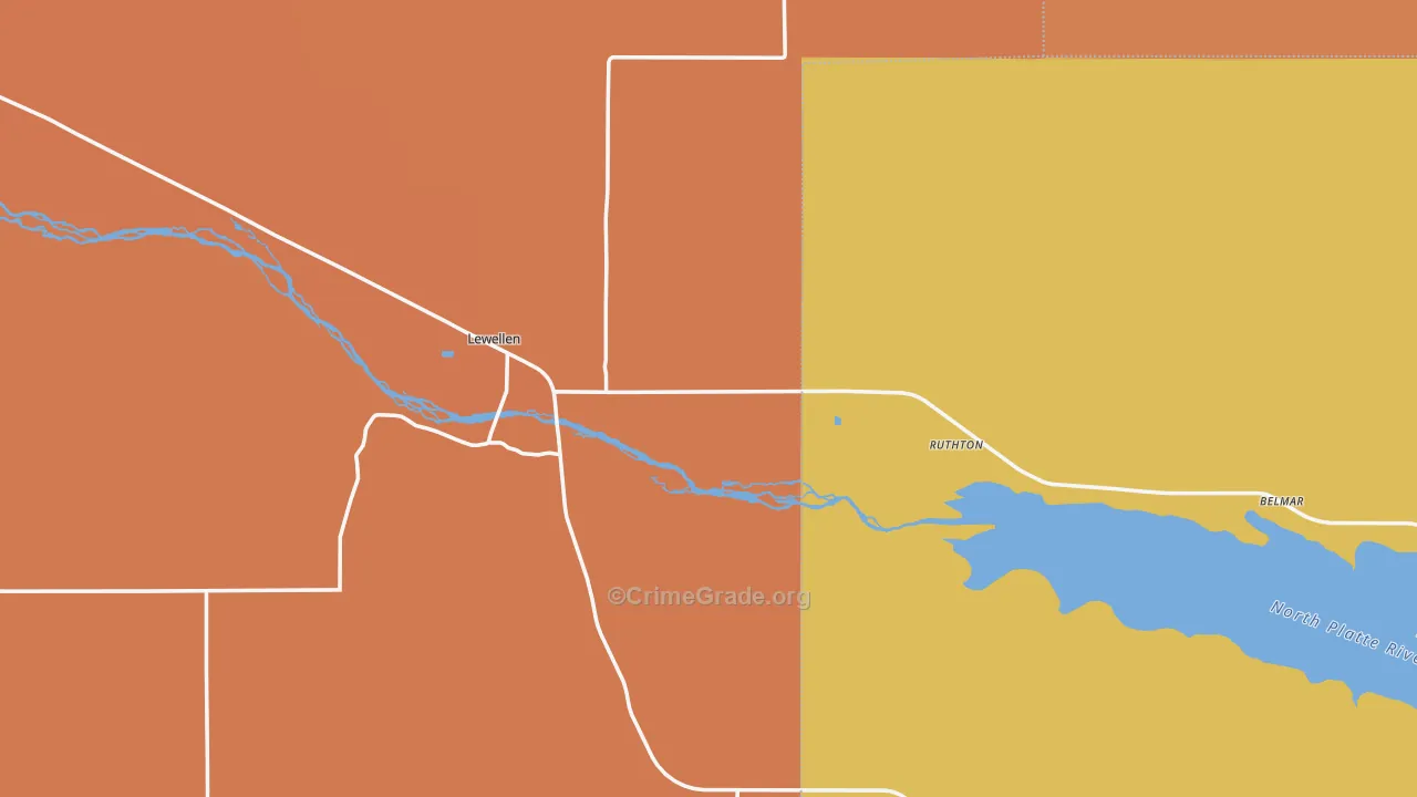 Lewellen, NE Map of Assault Rates