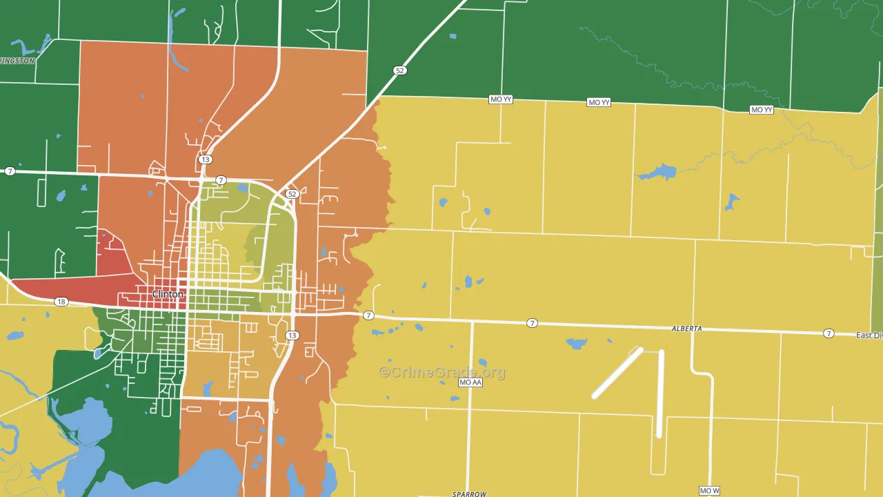 Lewis, MO Map of Assault Rates