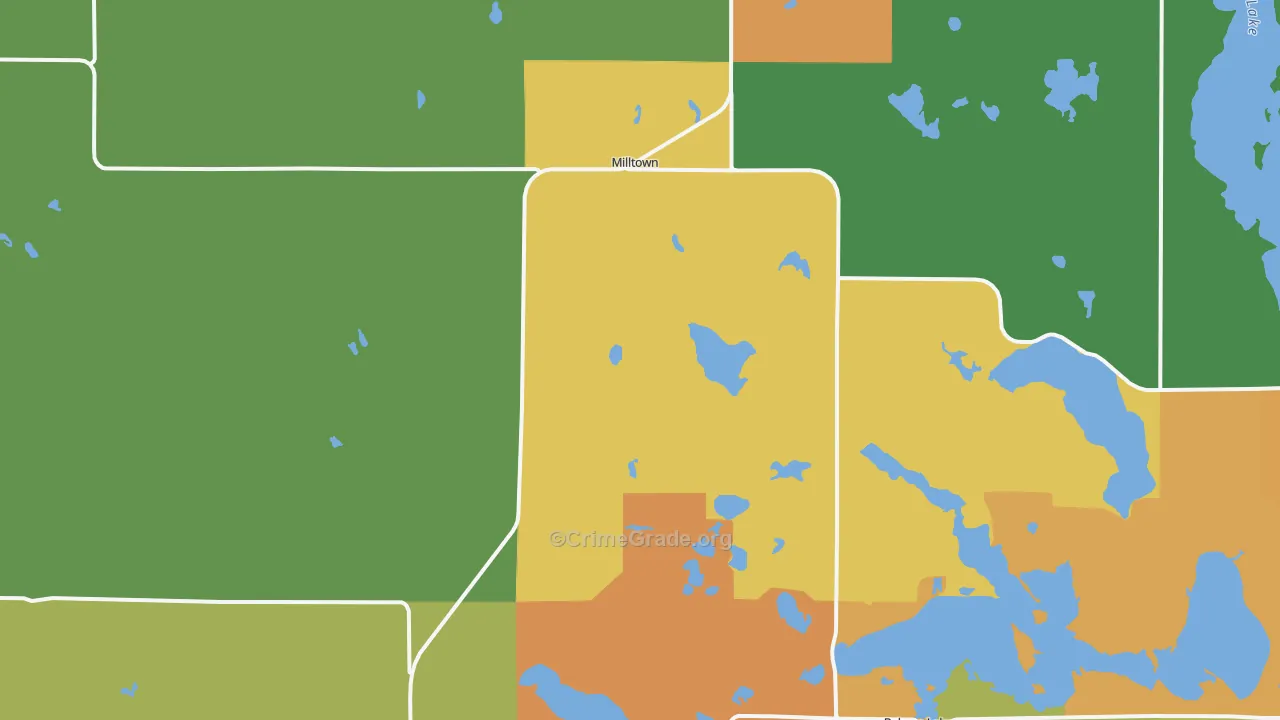 Lewis, WI Map of Assault Rates