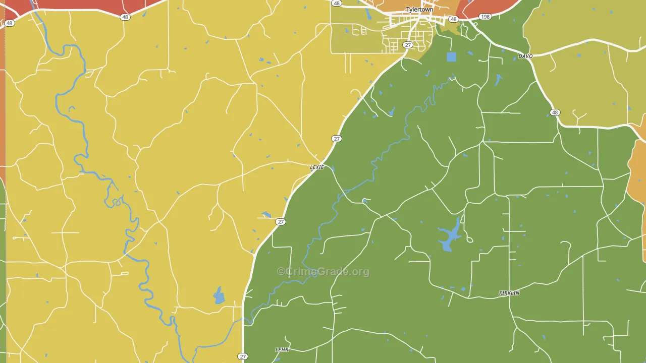 Lexie, MS Map of Assault Rates