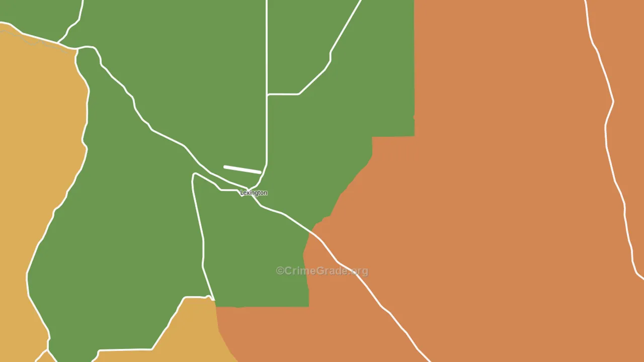 Lexington, OR Map of Assault Rates