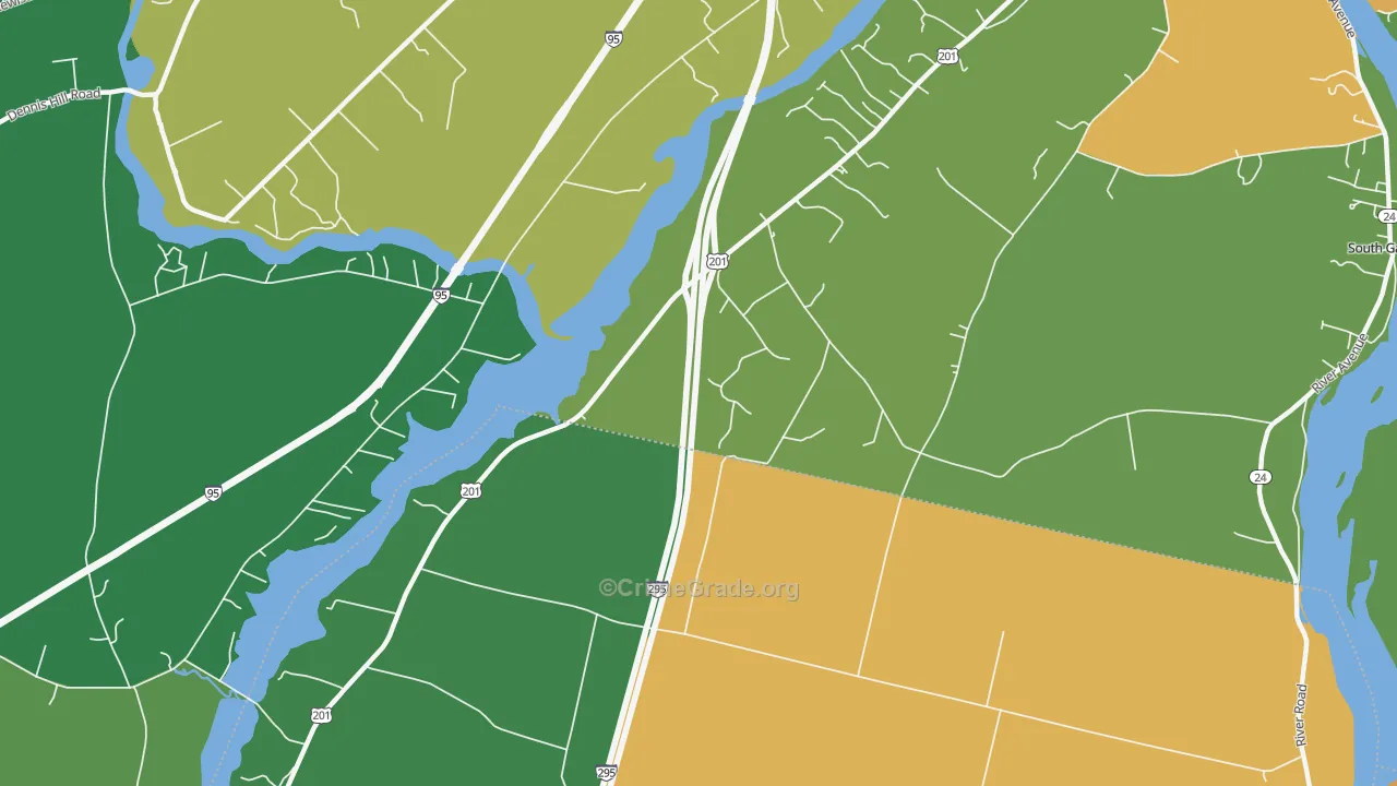 Libby Hill, ME Map of Assault Rates