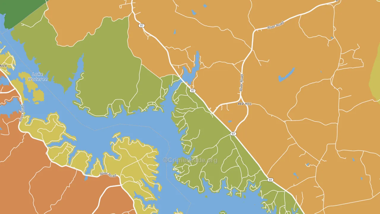 Liberty Hill, SC Map of Assault Rates