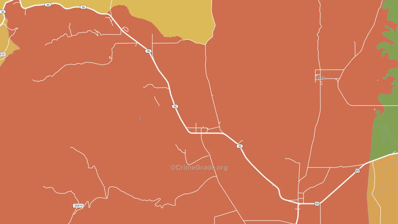 Liberty, ID Map of Assault Rates