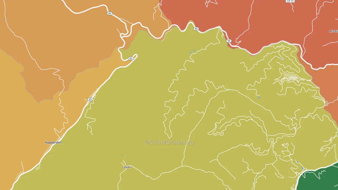 Lillyhaven, WV Map of Assault Rates