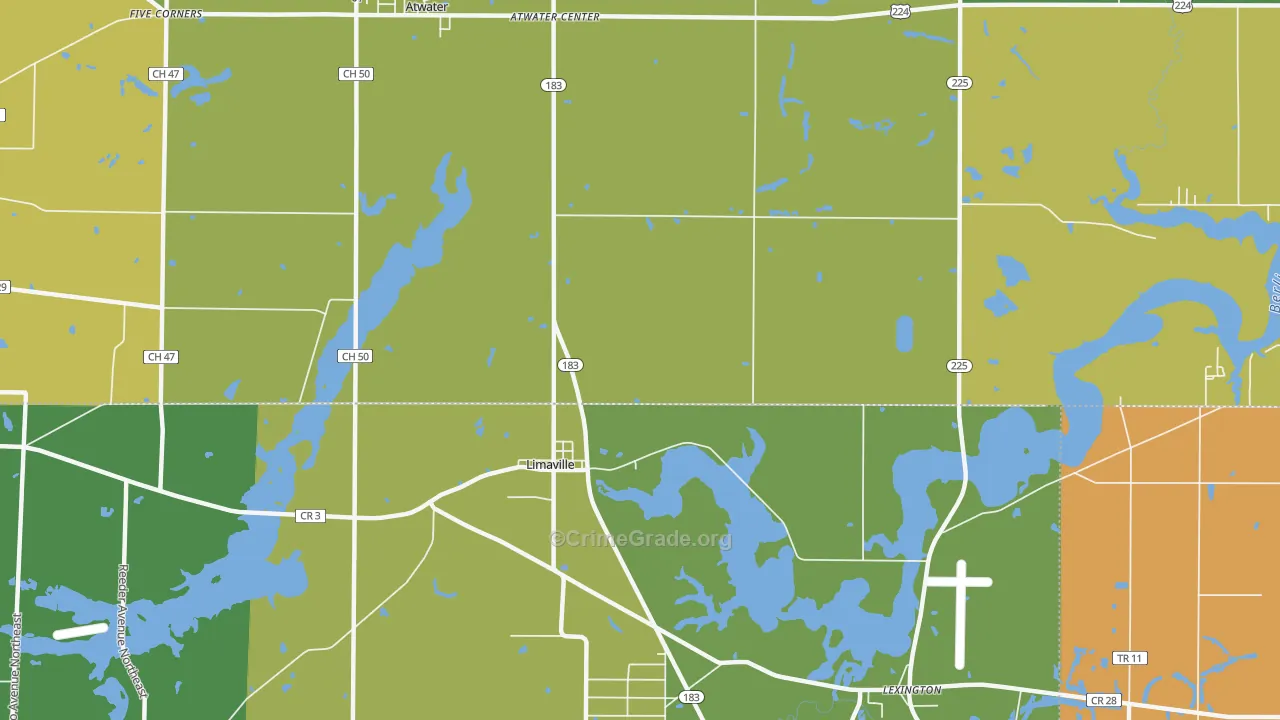 Limaville, OH Map of Assault Rates