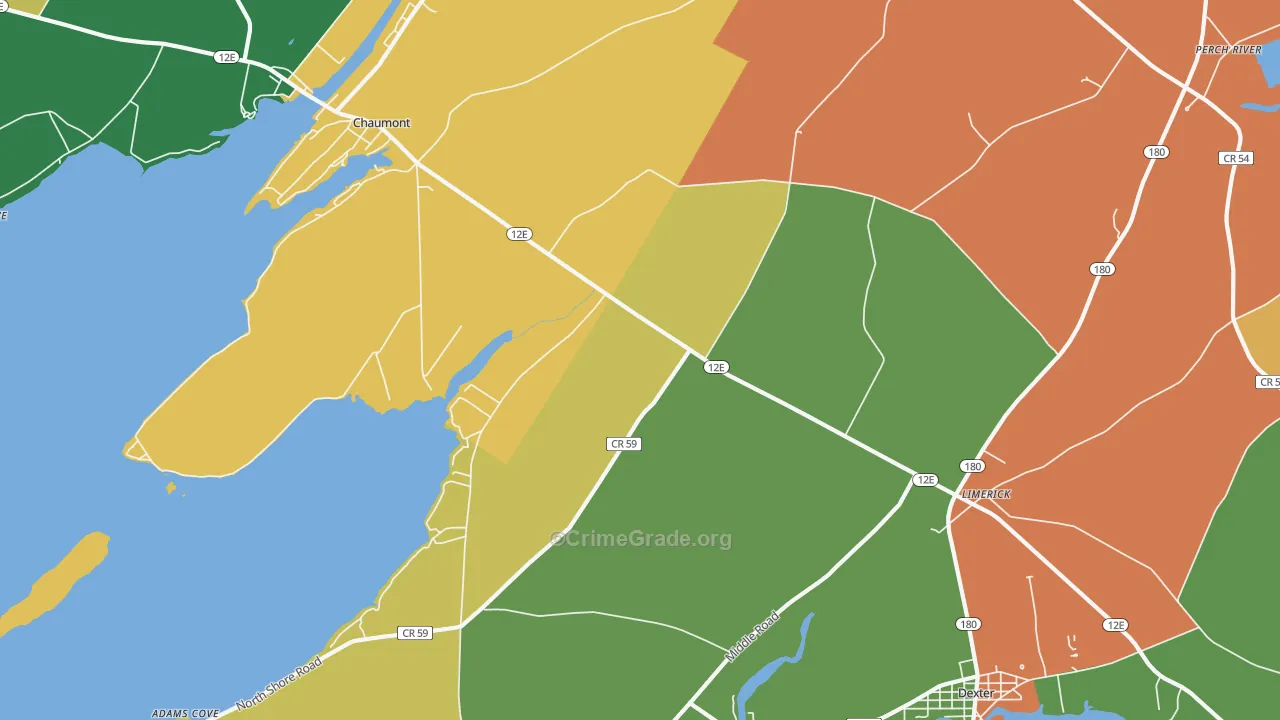 Limerick, NY Map of Assault Rates