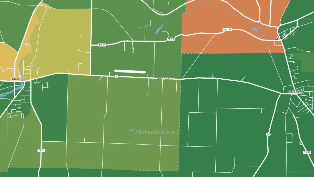 Limerock, NY Map of Assault Rates