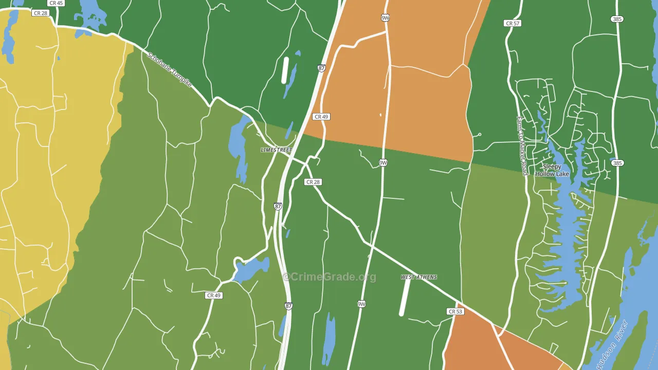Limestreet, NY Map of Assault Rates