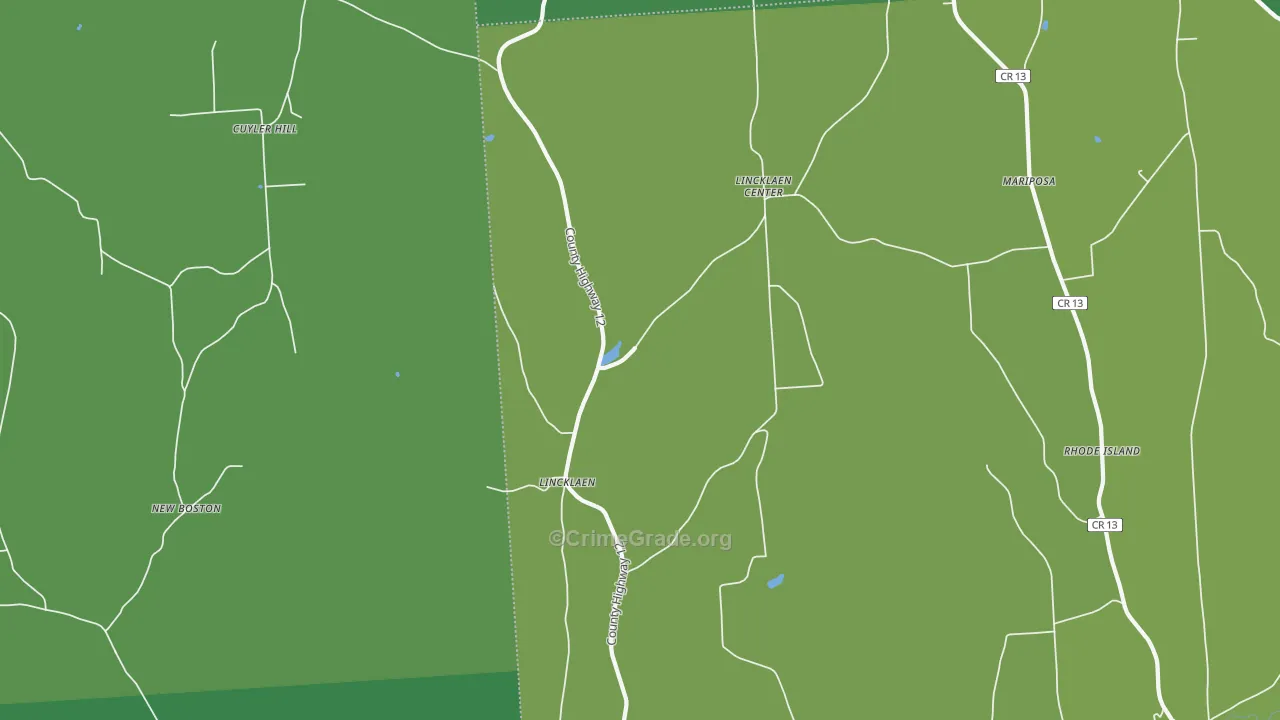 Lincklaen, NY Map of Assault Rates