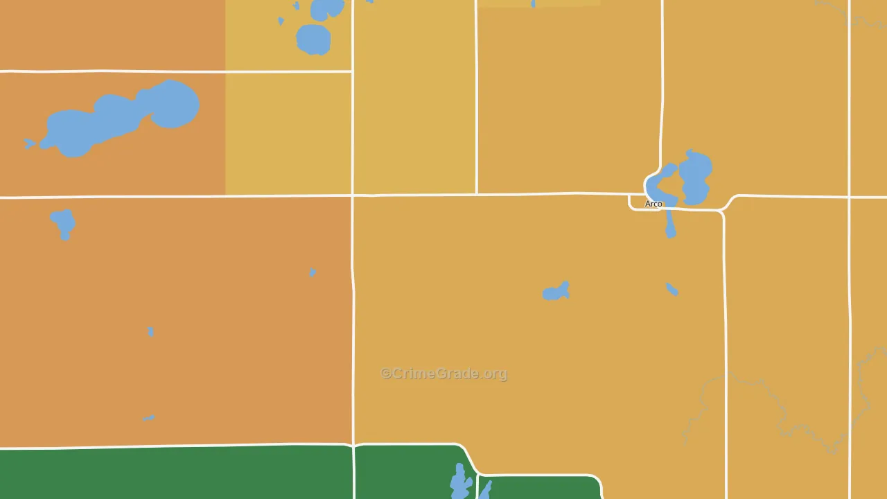 Lincoln County, MN Map of Assault Rates