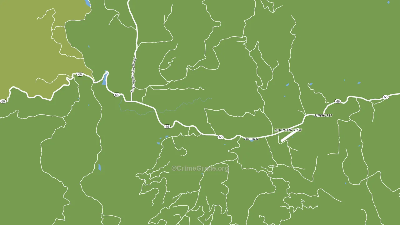 Lincoln, OR Map of Assault Rates