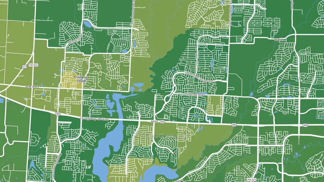 Lincoln Park, TX Map of Assault Rates