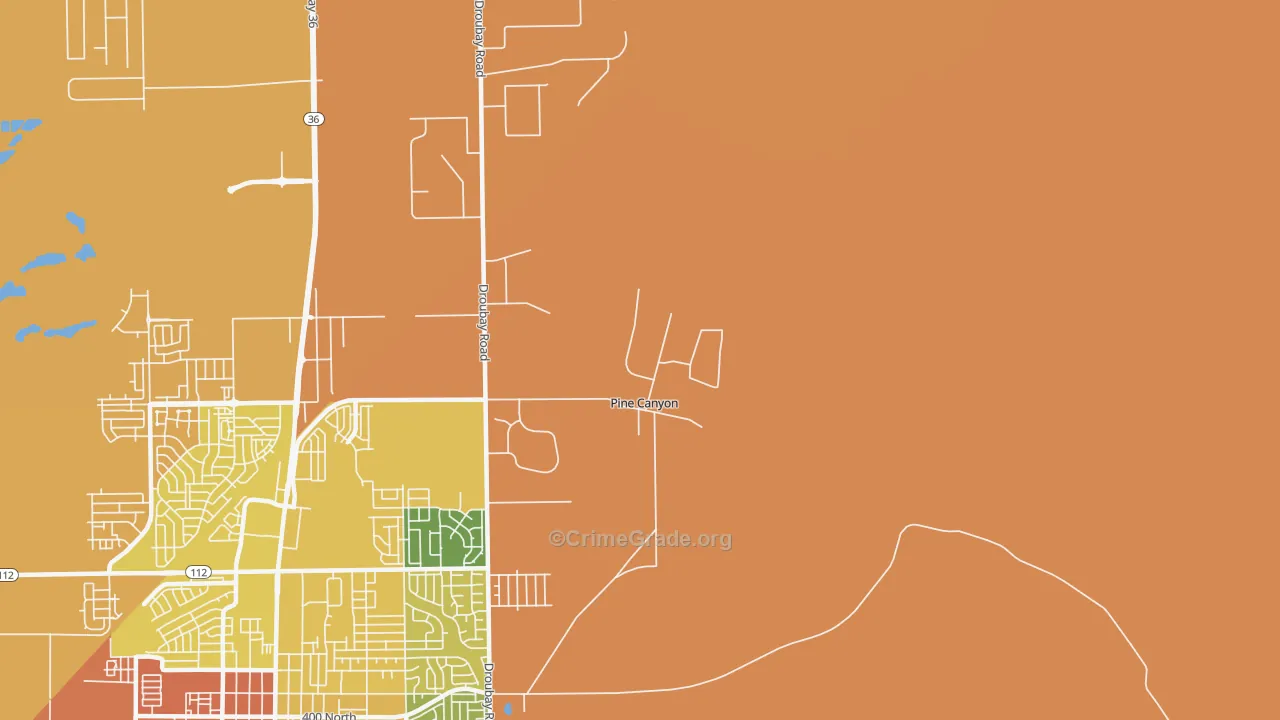 Lincoln, UT Map of Assault Rates