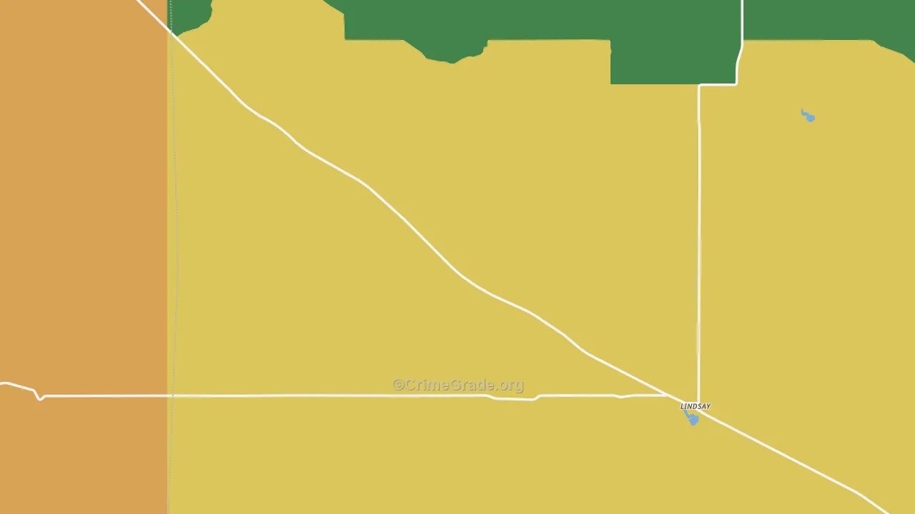 Lindsay, MT Map of Assault Rates