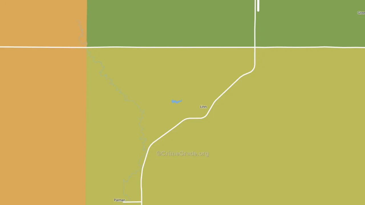 Linn, KS Map of Assault Rates