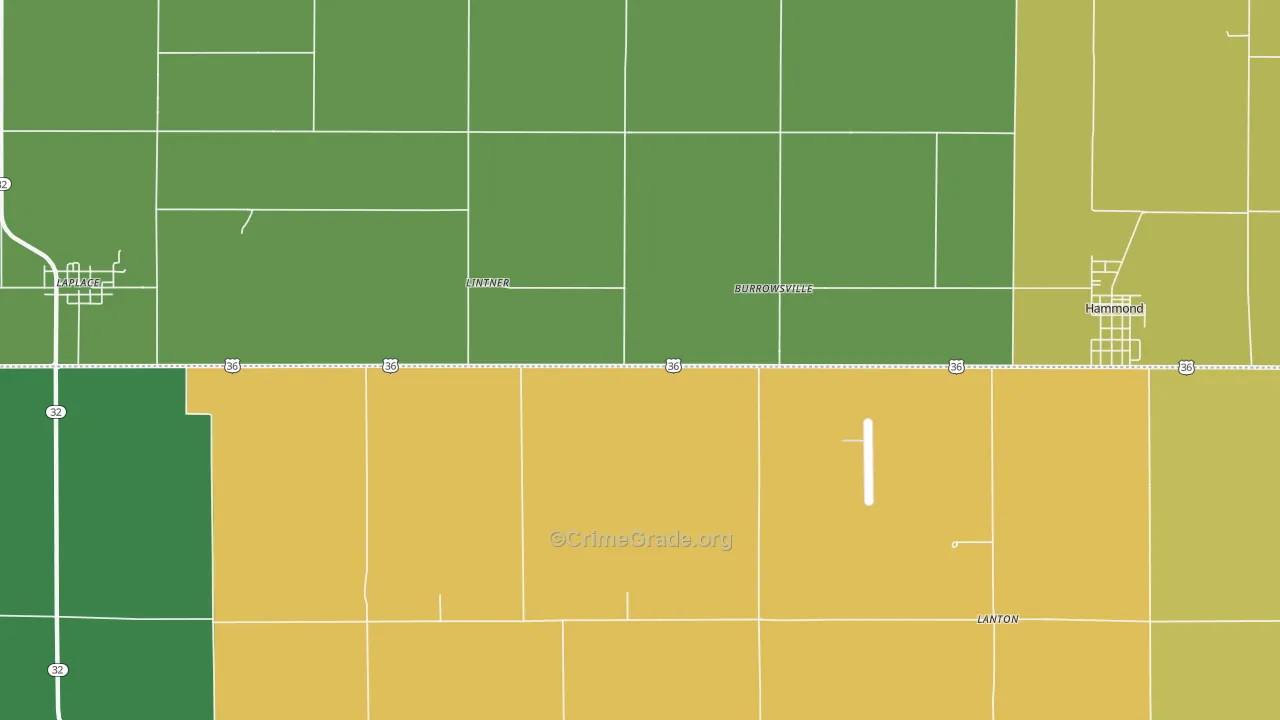 Lintner, IL Map of Assault Rates