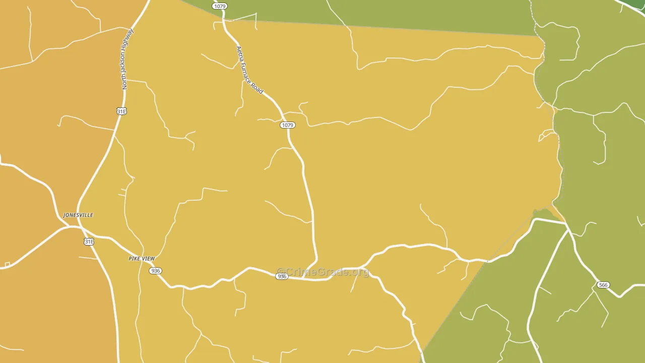 Linwood, KY Map of Assault Rates