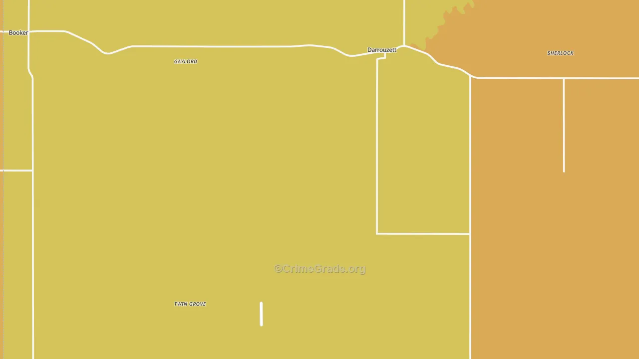 Lipscomb County, TX Map of Assault Rates