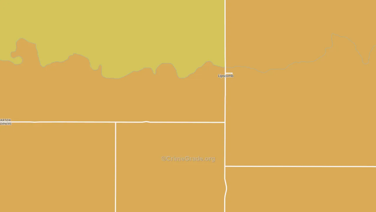 Lipscomb, TX Map of Assault Rates