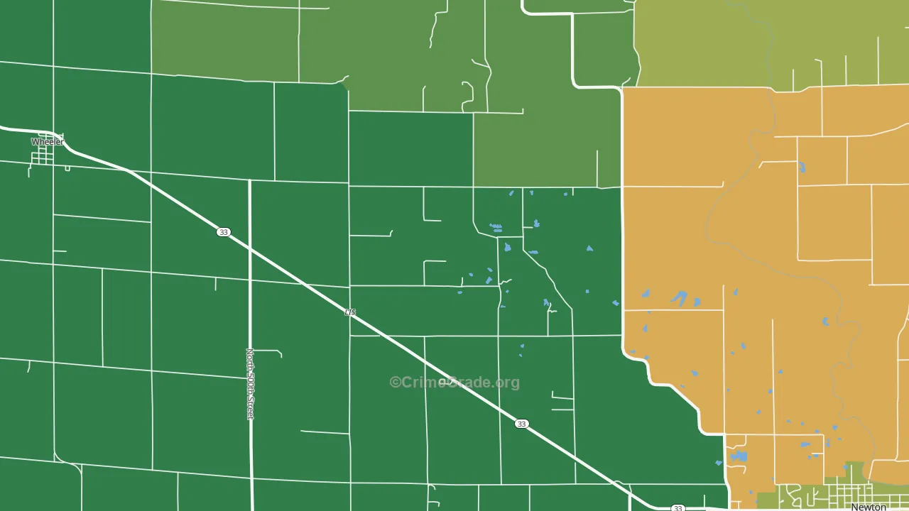 Lis, IL Map of Assault Rates