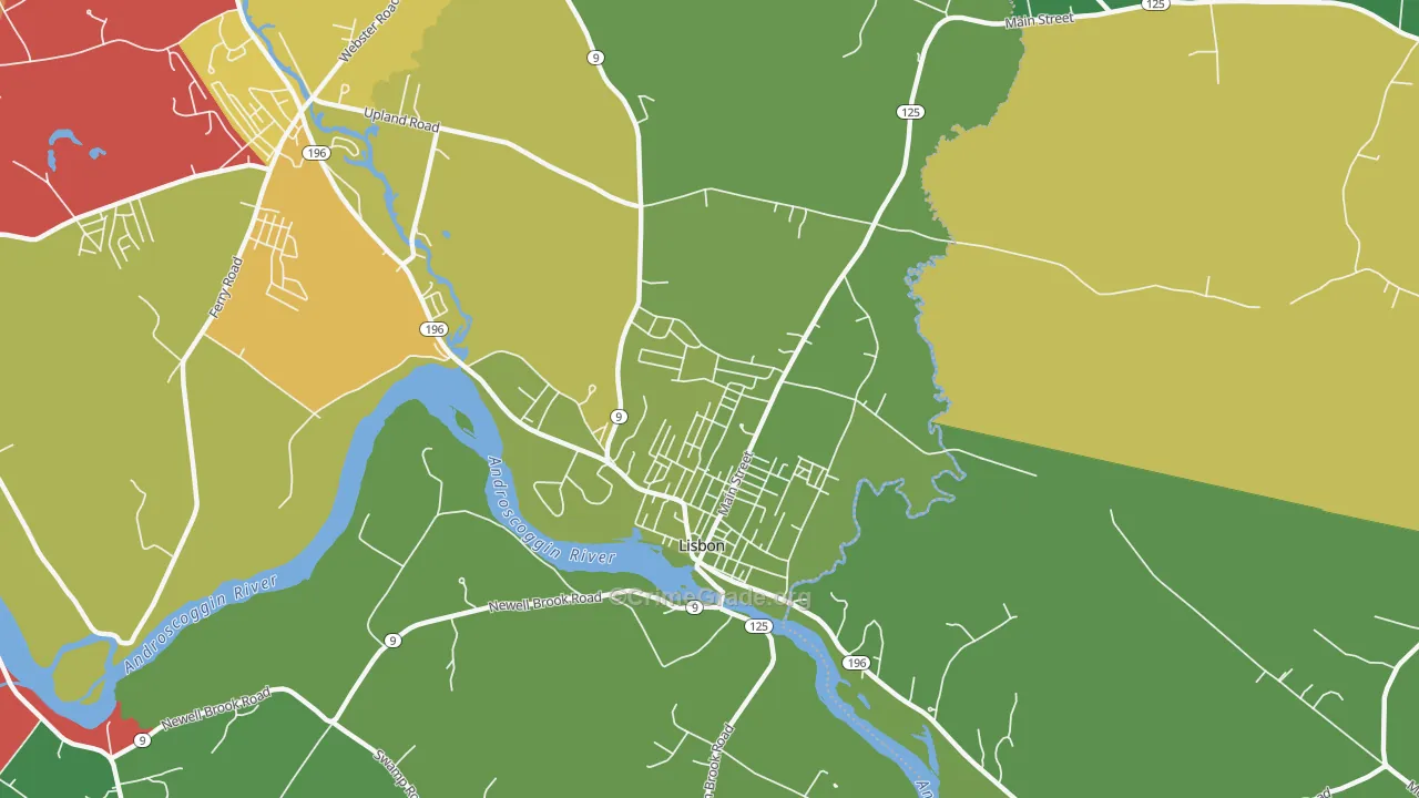 Lisbon Falls, ME Map of Assault Rates