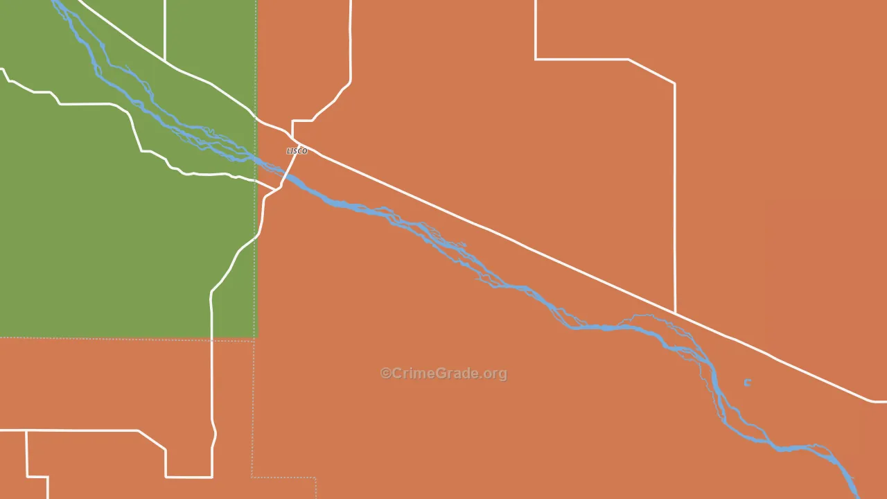 Lisco, NE Map of Assault Rates