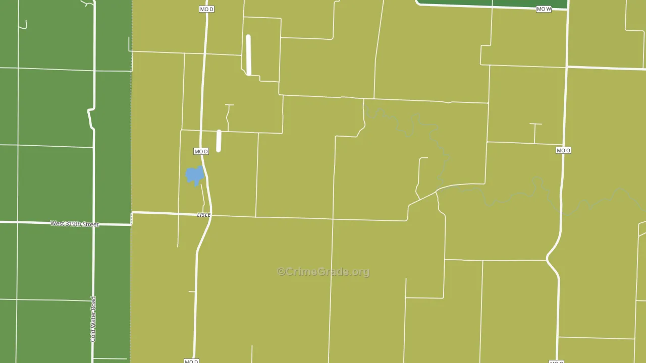 Lisle, MO Map of Assault Rates
