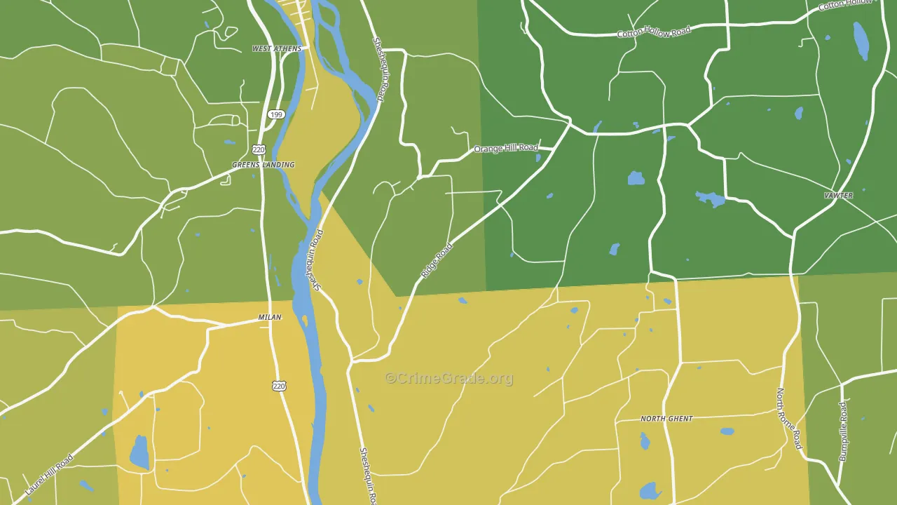 Litchfield, PA Map of Assault Rates
