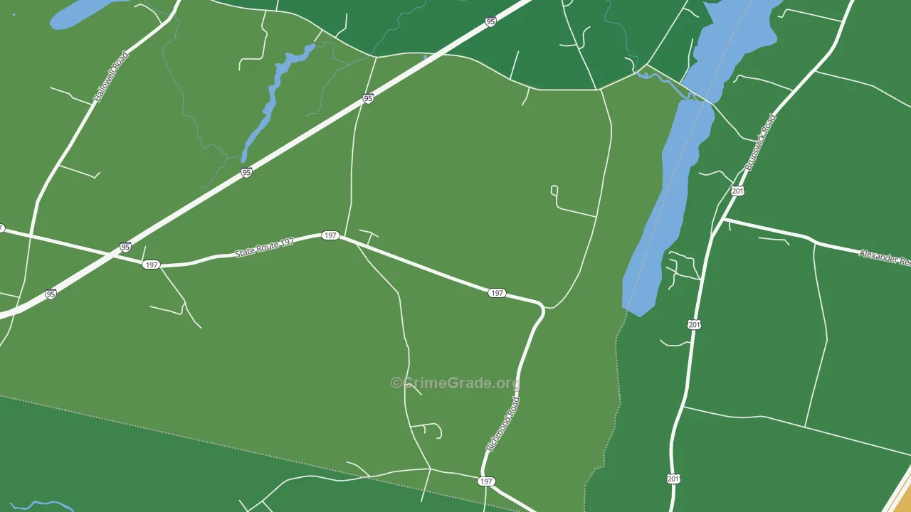 Litchfield Plains, ME Map of Assault Rates
