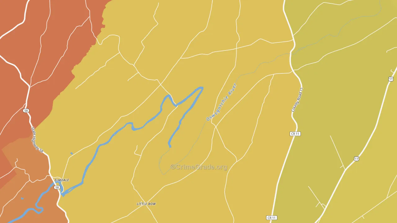 Little Bow, NY Map of Assault Rates