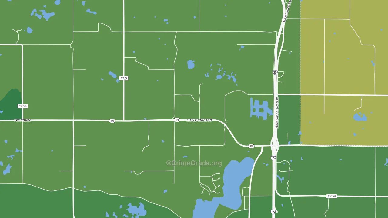 Little Chicago, MN Map of Assault Rates