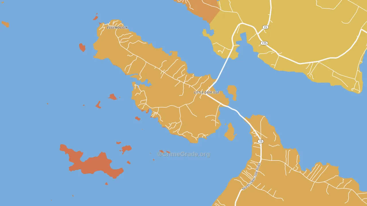Little Deer Isle, ME Map of Assault Rates