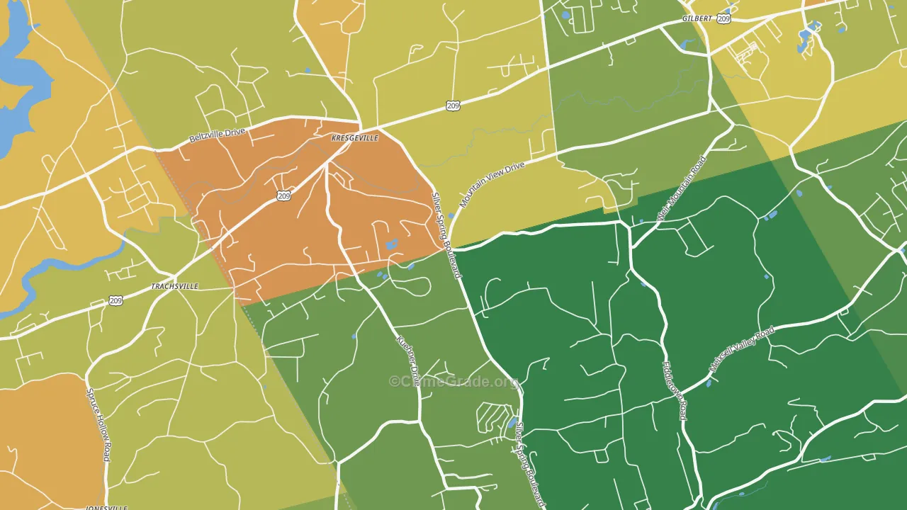 Little Gap, PA Map of Assault Rates