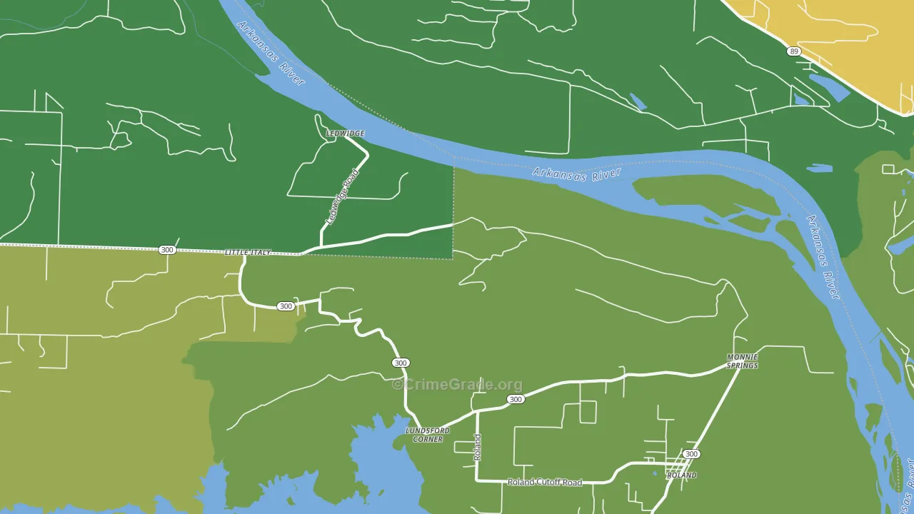 Little Italy, AR Map of Assault Rates