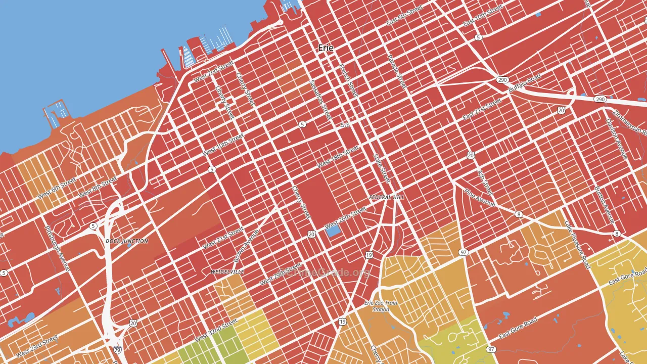 Little Italy, Erie, PA Map of Assault Rates
