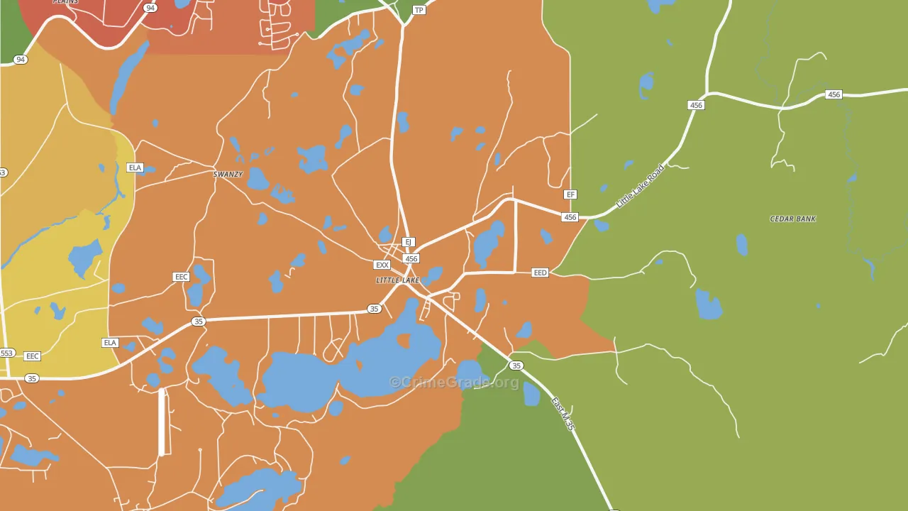 Little Lake, MI Map of Assault Rates